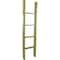 Ekena Millwork 15"W x 60"H x 3 1/2"D Vintage Farmhouse 4 Rung Ladder, Barnwood Decor Collection, Restoration Green DECR015X060X04LDRGR - alternate 1